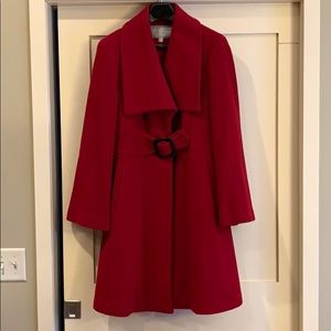 Jessica Simpson Red Dress Coat